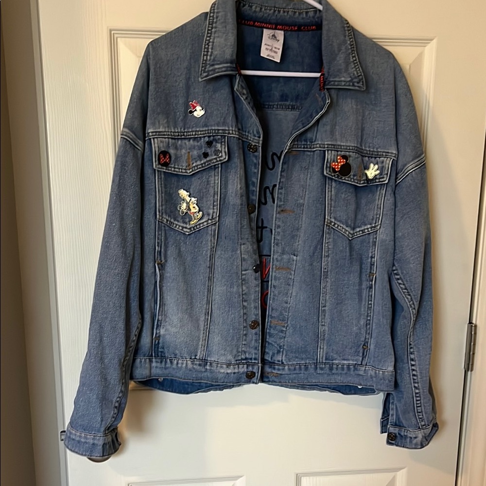 Embroidered Minnie Mouse Disney Denim Jacket